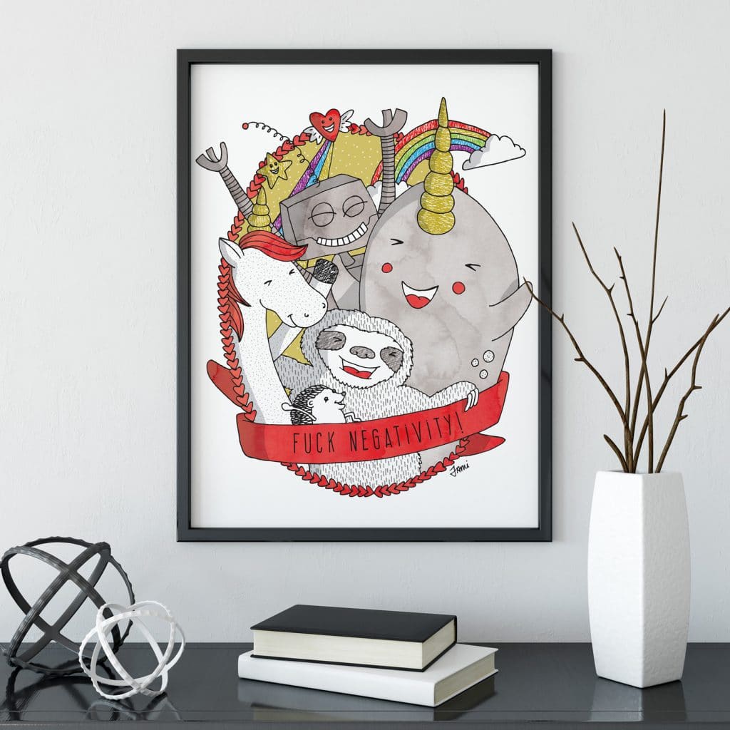 fuck negativity positivity with a side of snark series